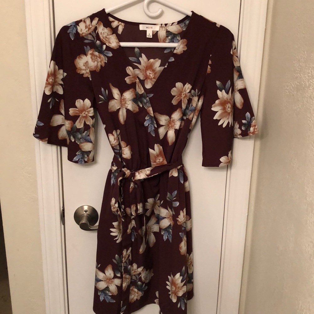 Floral fall boutique dress